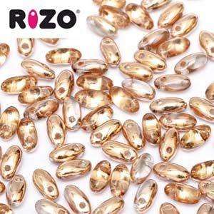 2.5x6mm Rizo Bead in Capri Gold