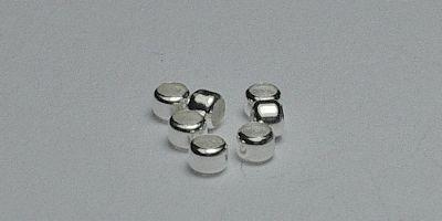 2mm Bead Crimp in Silver Plate