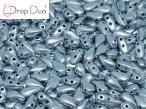 3x6mm DropDuo - Aluminium Silver