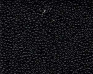 Miyuki Seed Beads 11/0 in Black Opaque Matte