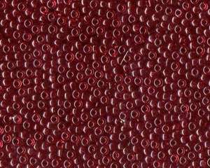 Miyuki Seed Beads 8/0 in Dark Red Transparent