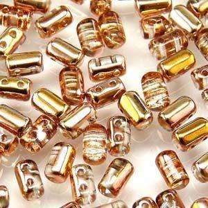 3x5mm Rulla Bead in Crystal Capri Gold