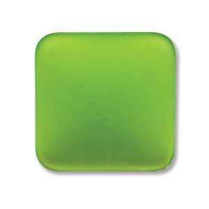 17mm Square Luna Soft Touch Cabochon in Lime