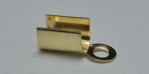 7mm Folding Crimp in Gold Plate