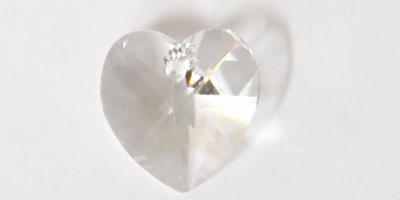 14mm Swarovski Heart in Crystal