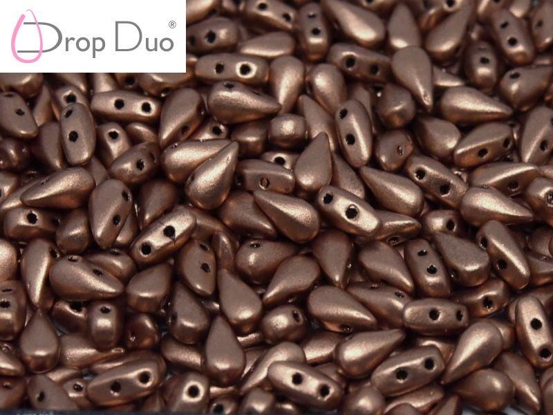 3x6mm DropDuo - Vintage Copper