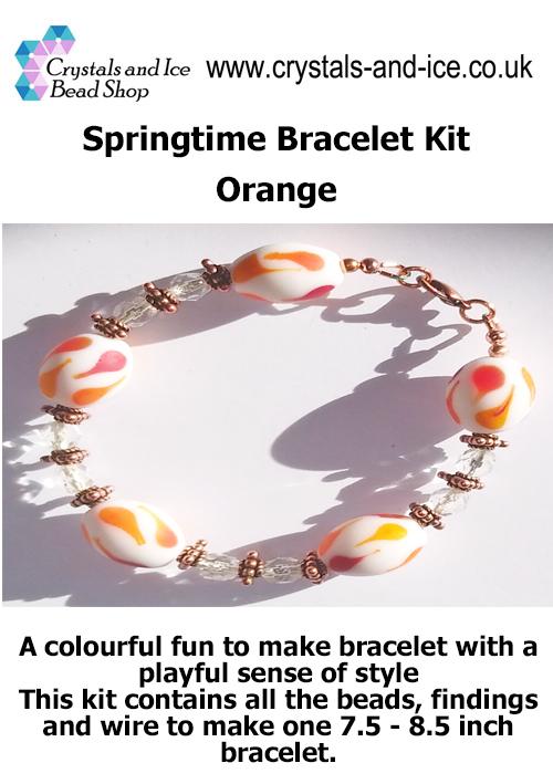 Springtime Bracelet Kit - Orange