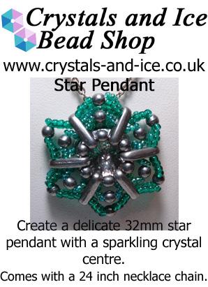 Star Pendant Kit - Green and Frost