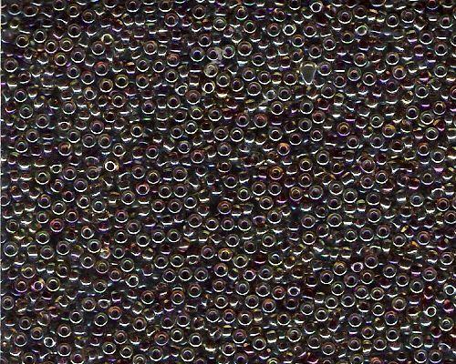 Miyuki Seed Beads 11/0 in Amber/Green/Purple Rainbow