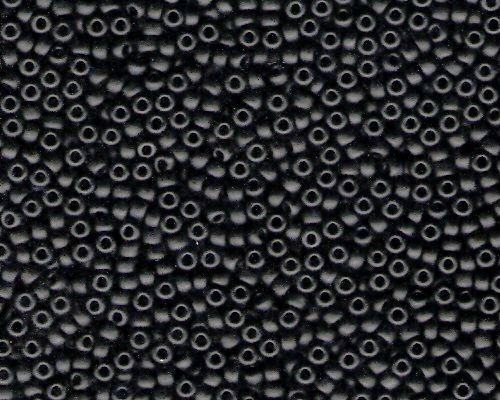 Miyuki Seed Beads 8/0 in Black Opaque Matte