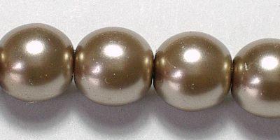 6mm Czech Glass Pearl in Cocoa