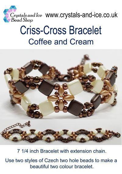 Criss Cross Bracelet Kit - Coffee and Cream