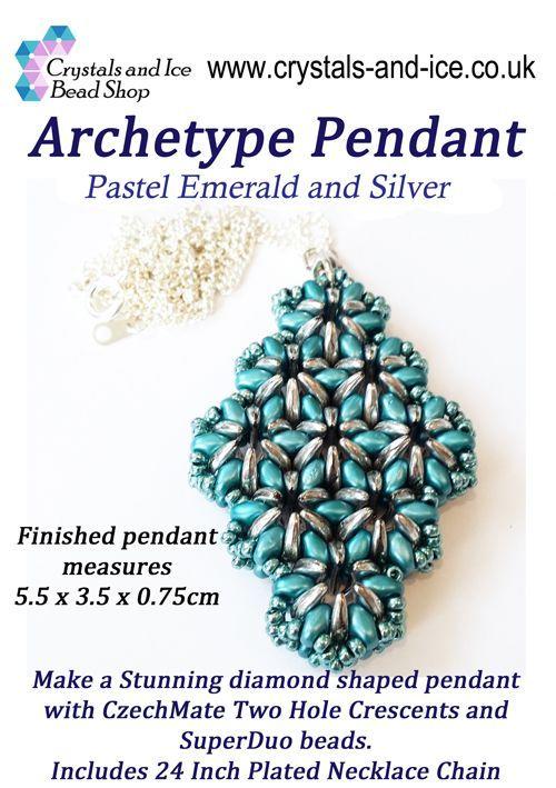Archetype Pendant Kit - Pastel Emerald and Silver