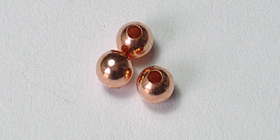 3mm Copper Round Bead