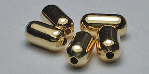 3*6mm Pill - Gold Plated