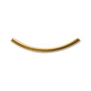 20mm Curved Tube - Gold Plated