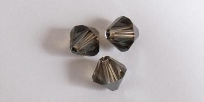 6mm Swarovski Crystal Bicone - Crystal Bronze Shade
