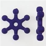 14x15x3mm Acrylic Snowflake Spacer - Purple