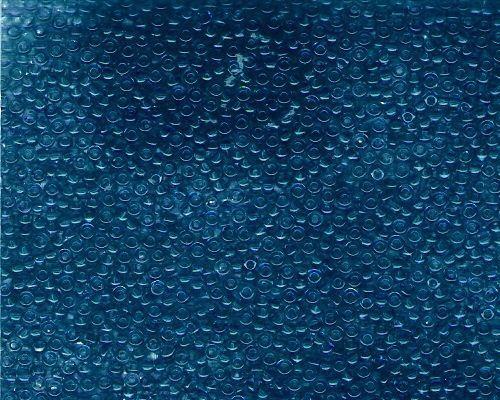 Miyuki Seed Beads 11/0 in Dark Turquoise Blue Transparent