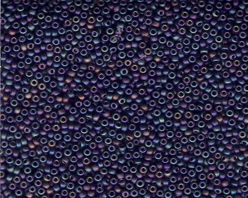 Miyuki Seed Beads 11/0 in Blueberry/Wine Opaque Matte AB
