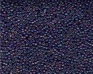 Miyuki Seed Beads 11/0 in Blueberry/Wine Opaque Matte AB