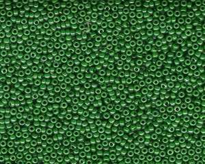Miyuki Seed Beads 11/0 in Medium Green Opaque Lustre