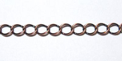 4.2mm Curb Chain in Antique Copper Plate