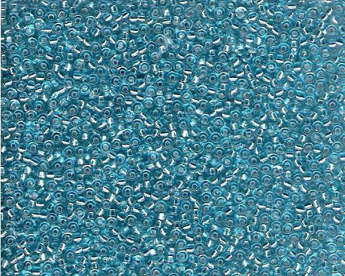 Miyuki Seed Beads 11/0 in Blue Topaz Trans. Silver Lined