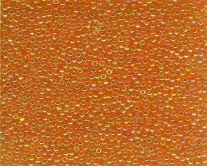 Miyuki Seed Beads 11/0 in Orange/Gold Transparent AB