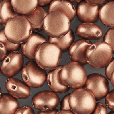Czech Candy Beads in Copper Matte Metallic