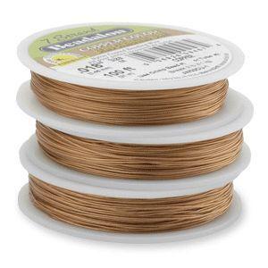 7 Strand Beadalon Stringing Wire 0.018 Inch - Copper Colour