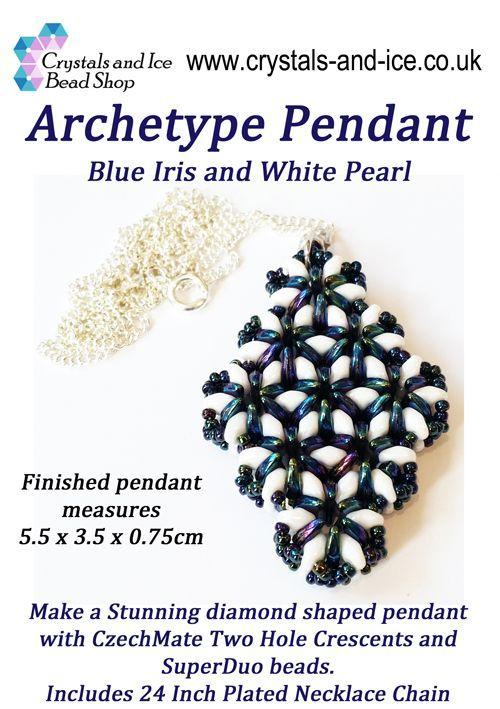 Archetype Pendant Kit - Blue Iris and White Pearl