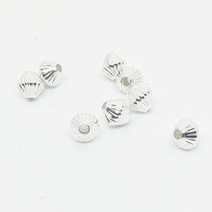 5mm Fluted Hogan - Silver Plated