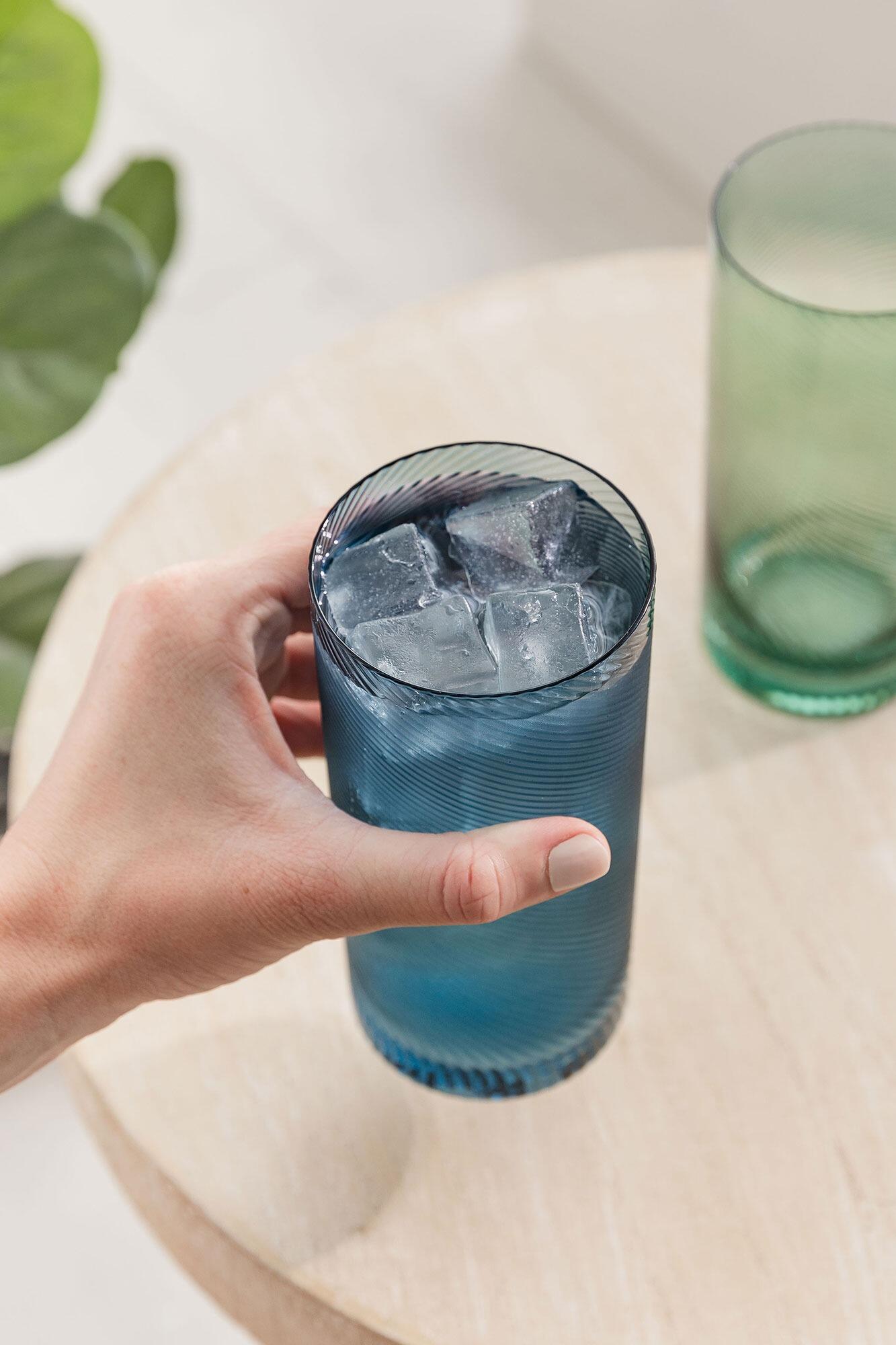 Coloured Highball Glasses UK Blue Green