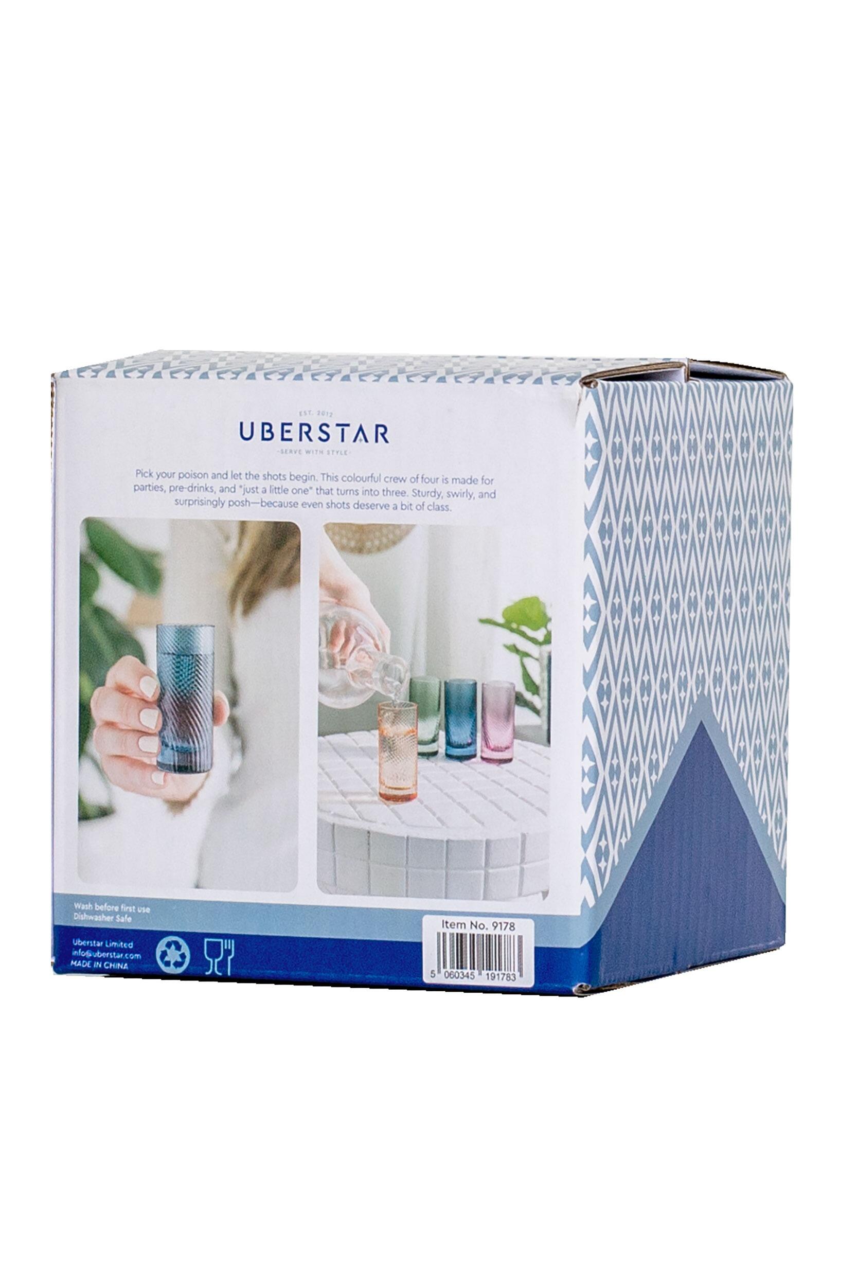 Uberstar Coloured Glass Shot Glasses