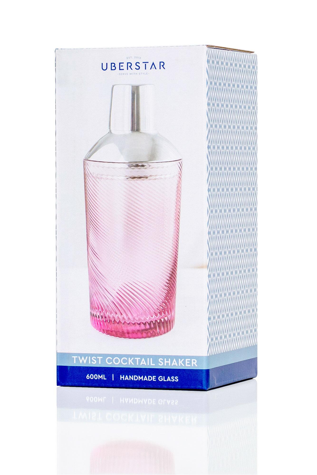 Box of Vintage Glass Cocktail shaker