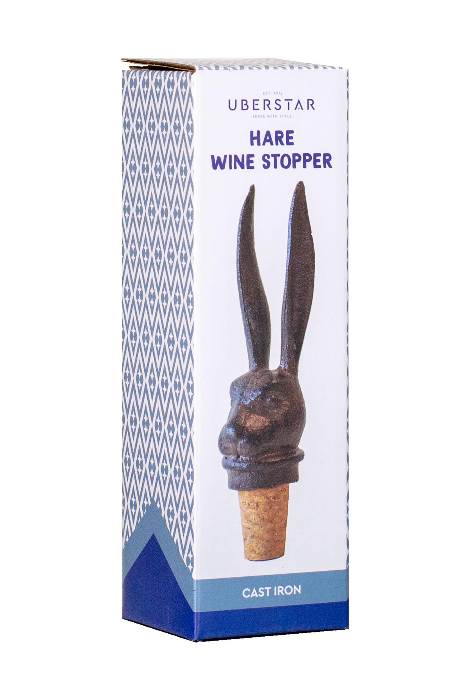 hare rabbit wine bottle stopper