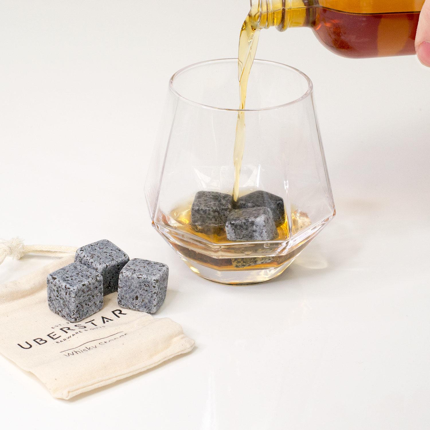 Uberstar Whiskey Stones Set of 6 Cooling Ice Cubes
