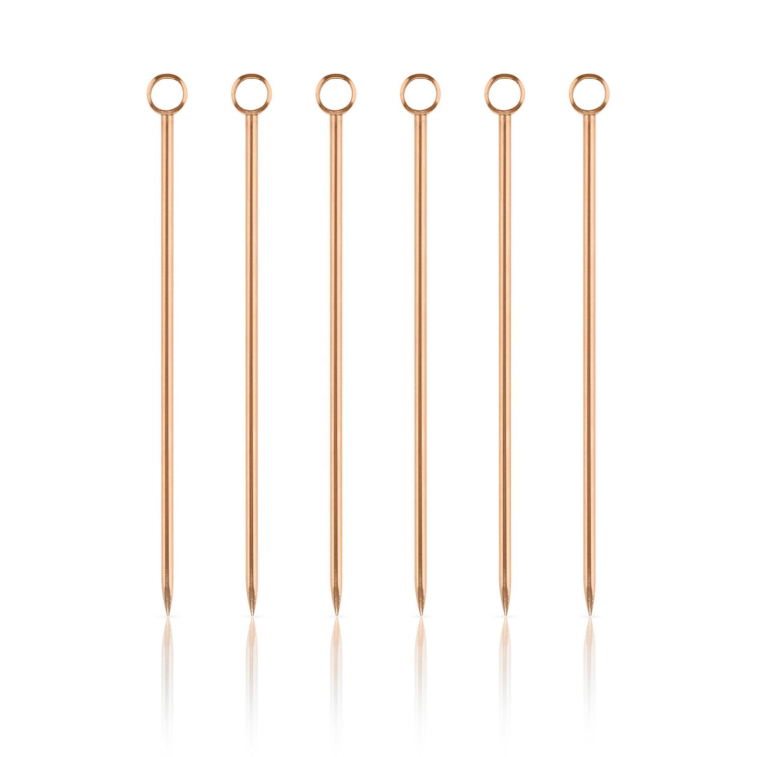 UBERSTAR Cocktail Sticks Set - Stainless Steel - Rose Gold