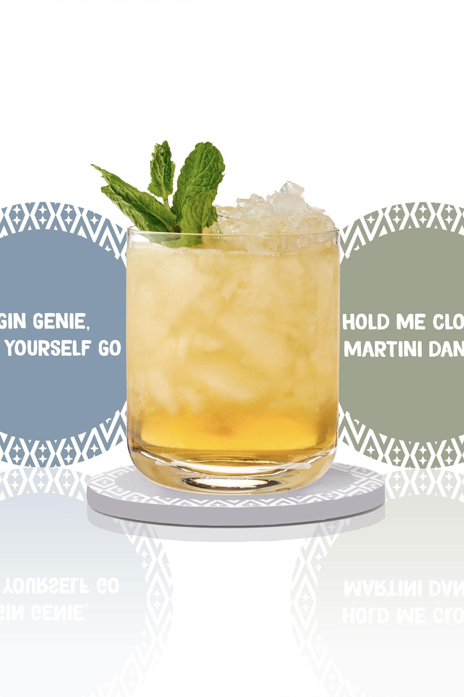 Uberstar Music Lyric Cocktail Coasters - Ceramic
