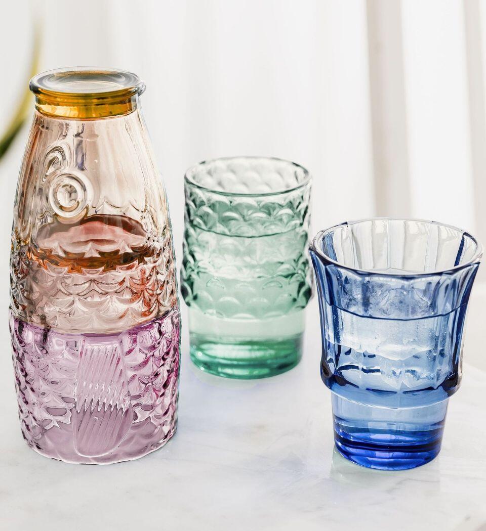 Rainbow Fish Stacking Glasses