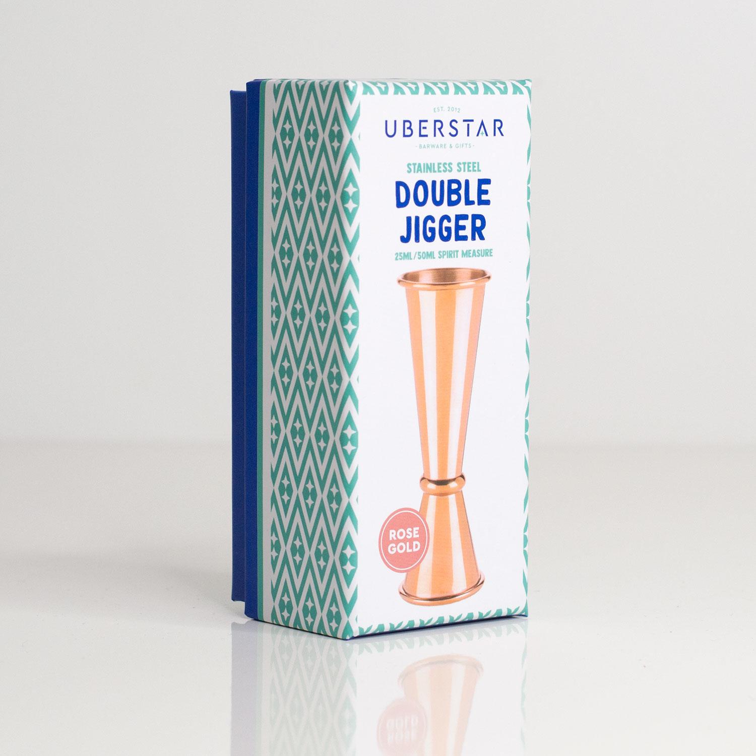 Uberstar Double Jigger - Rose Gold £8.99