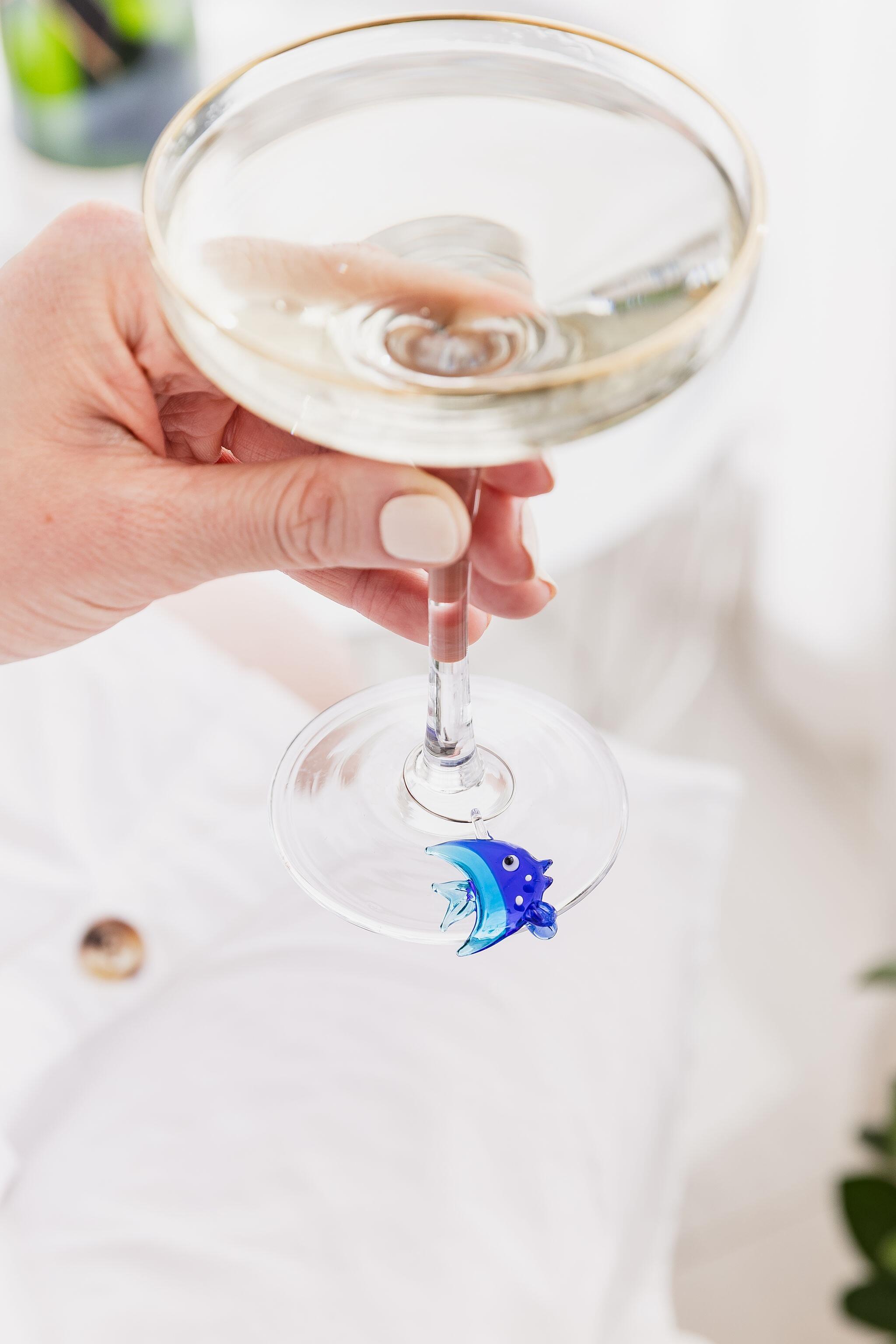Sea Wine Glass Charms Coastal