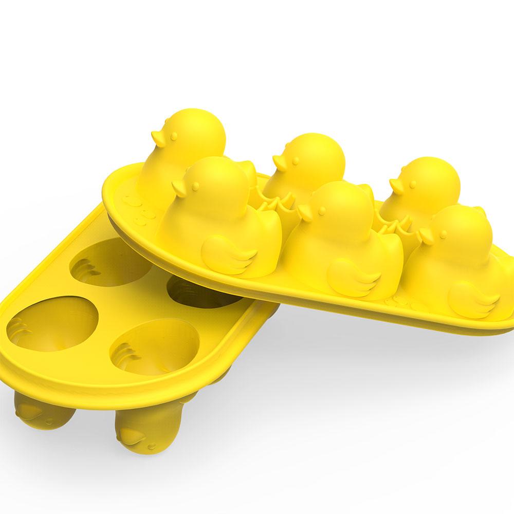 True Zoo Quack the Ice Duck Ice Cube Tray, Novelty Animal Ice Mold, Large  Ice Cube Mold, Makes 6 Ice Cubes, Duck Ice Tray, Yellow, Set of 1
