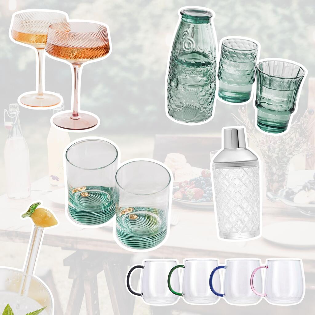 8 Unique Glassware Pieces you need for the Kitchen Table this Summer