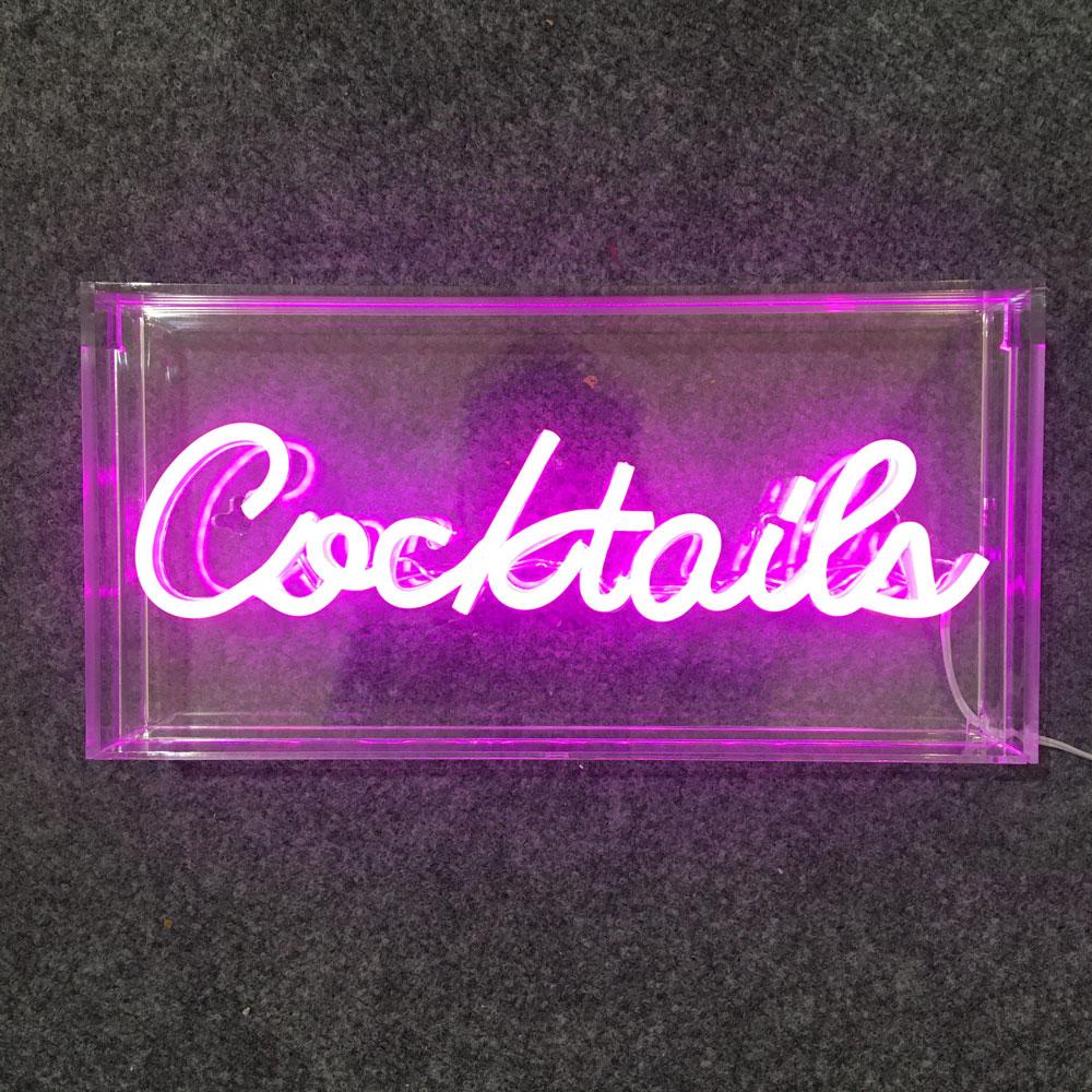 Cocktails Neon Light Sign
