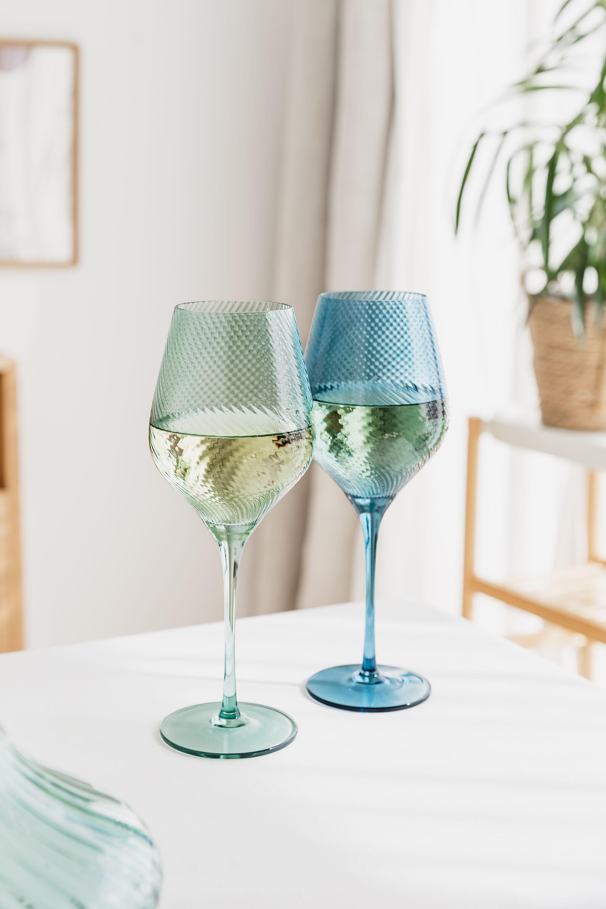 Twist Wine Tall Glasses Coloured