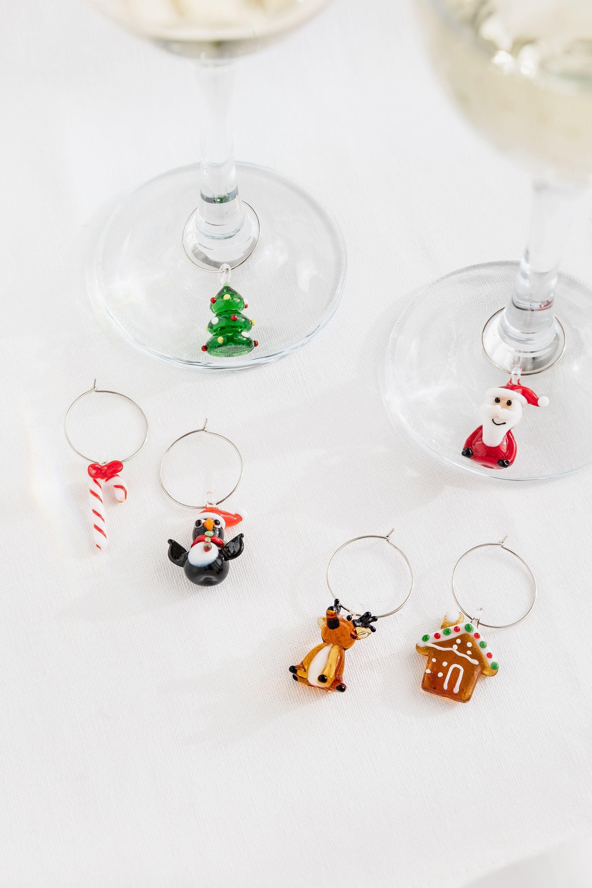 Festive Wine Charms