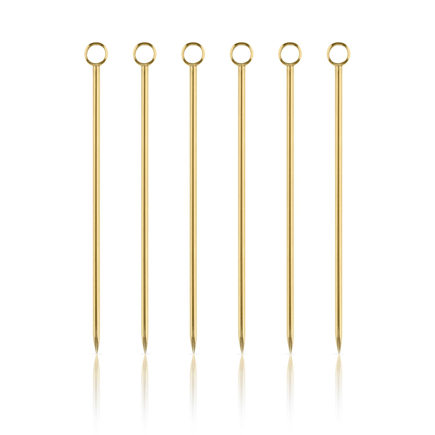 UBERSTAR Cocktail Sticks Set - Stainless Steel - Gold