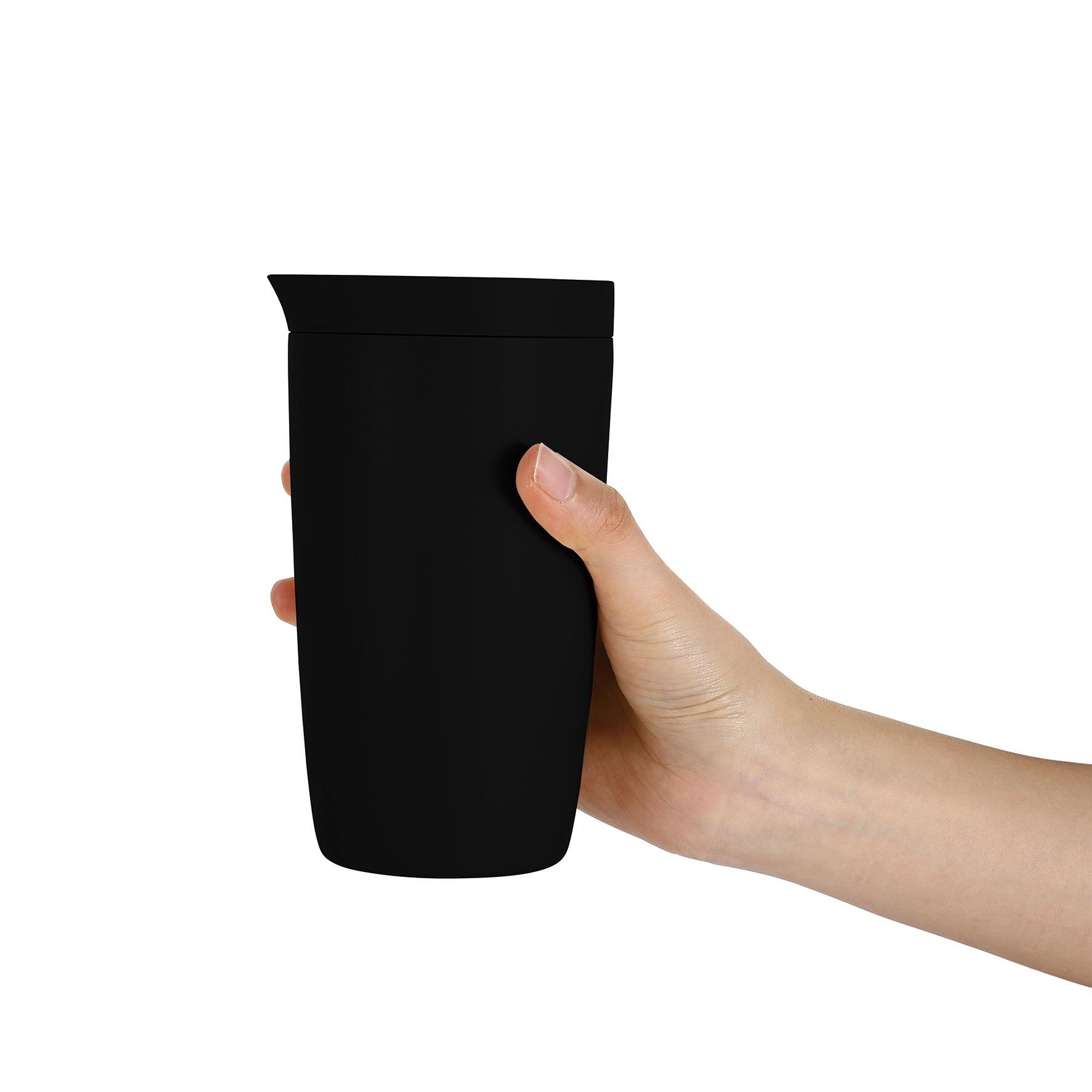 Radius Leakproof Double Wall Stainless Steel Travel Cup - Black
